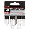 Performance Tool 4-Pc Socket Adapter Set, W30934 W30934
